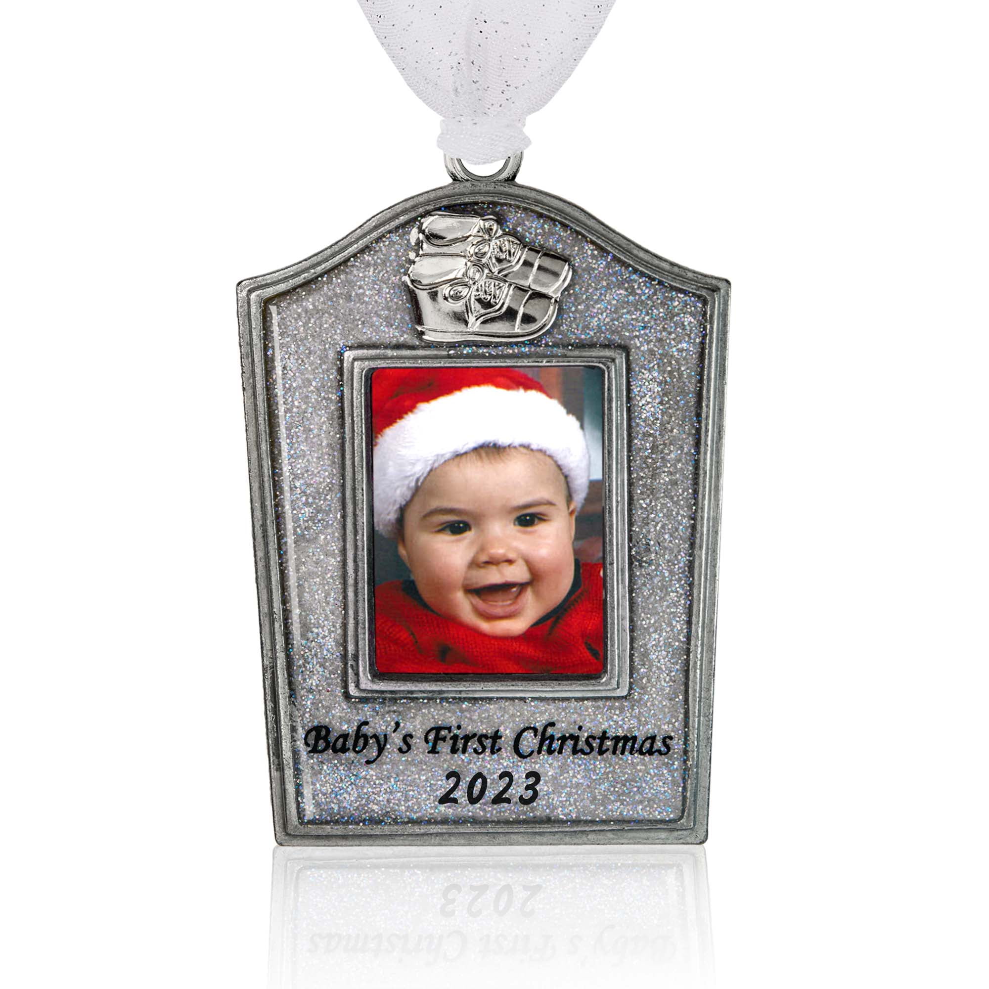 Baby's First Christmas Picture Frame Ornament 