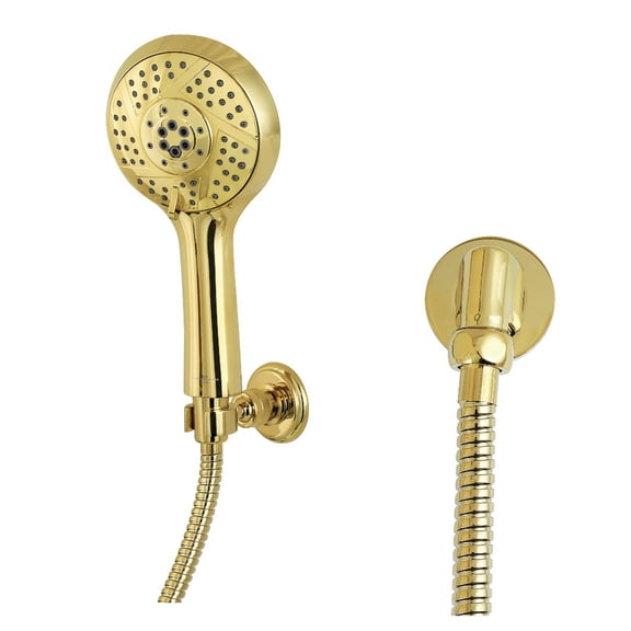 Kingston Brass KX1542SE Vilbosch Multi-Function Hand Shower Kit, Polished Brass