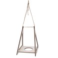 thumbnail image 4 of Decoración moderna para jardines, patios, oficinas y hogares. Macetero geométrico de madera., 4 of 8