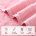 thumbnail image 5 of REDKISS 8-Piece 100% Cotton Towel Set, 600GSM Luxury Pink Bath Towels. Quick Dry Hand Towels & Washcloths, 5 of 8