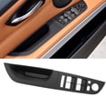 thumbnail image 1 of Interior Door Armrest Handle, Durable Easy To Install Scratch Resistant Driver Side Window Switch Panel  for 3 Series E90 2009 To 2011 Black,Beige,Carbon Fiber Style, 1 of 7