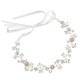 thumbnail image 4 of Elegant Pearl Wedding Headband with Rhinestone Flower Hair Accessory for Brides, Adjustable Floral Headdress for Parties and Special Occasions, 4 of 4