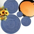 thumbnail image 3 of Flmtop 1 Pce Dessous de Verre Rond Couleur Unie Résistant à la Chaleur Protection de Table à Manger Adapté pour Décorations de Table à Manger, 3 of 9