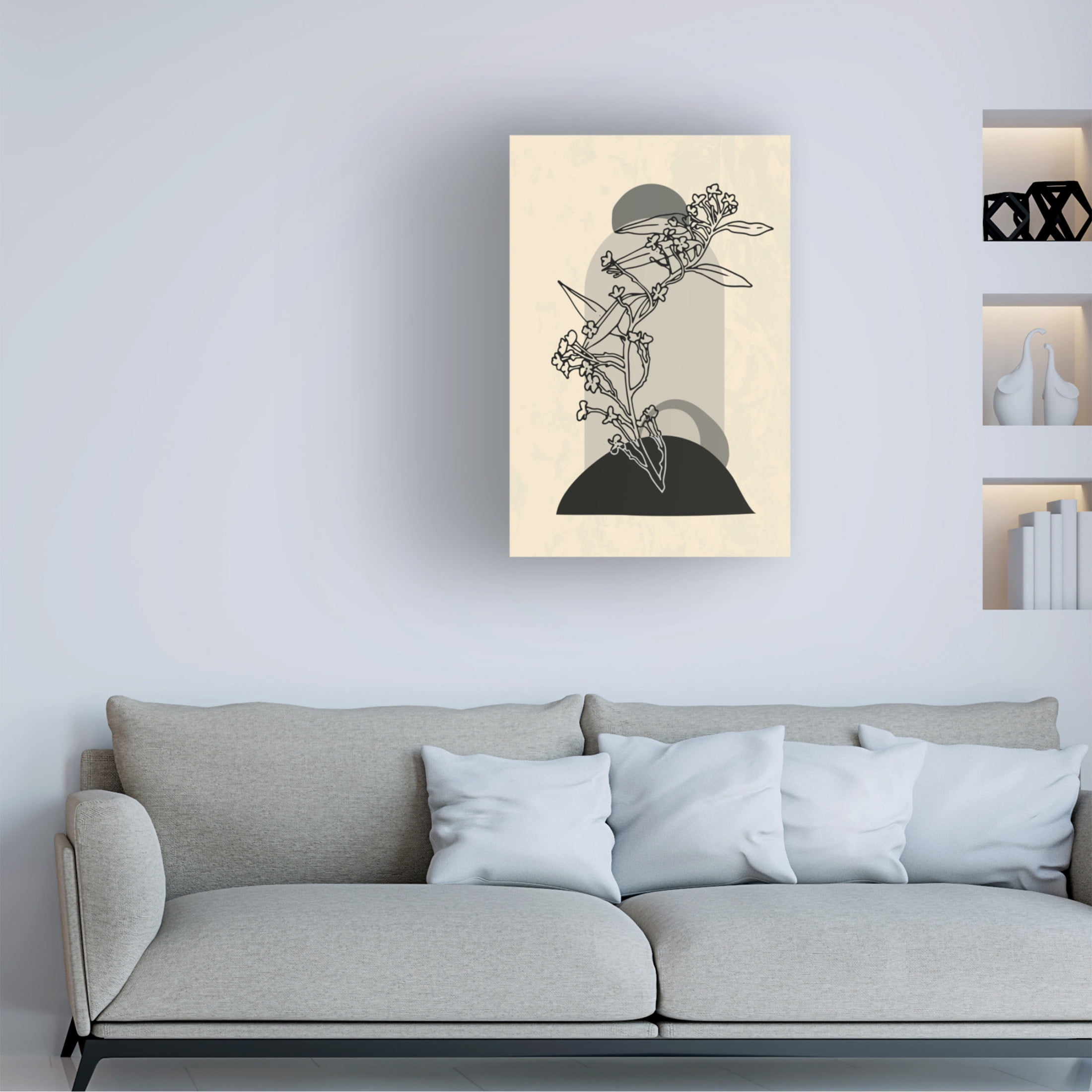 Trademark Fine Art NKTN   Abstract Flower 5 Canvas Wall Art
