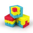 thumbnail image 3 of Qiyi Magic Cube Cute Sandwich Volcano Pudding Speed Cube Early Educational Toys For Kindergarten Kids, 3 of 9