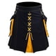 thumbnail image 2 of Hombres Cortos Pantalones Cortos Fastener Sólido Falda Plisada con Bolsillos Moda Casual, 2 of 4
