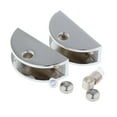 thumbnail image 3 of deevoka 6x2pc Zinc Alloy Fixed Glass Half Circle Adjustable Glass Brackets 8-10mm, 3 of 9