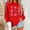 #154-Red, variant on Craaazy Christmas Long Sleeve Shirts For Women Christmas Tree and Bow Cute Xmas Shirts Round Neck Sweatshirt Santa Pullover Snowman Sweatshirts Womens Tops