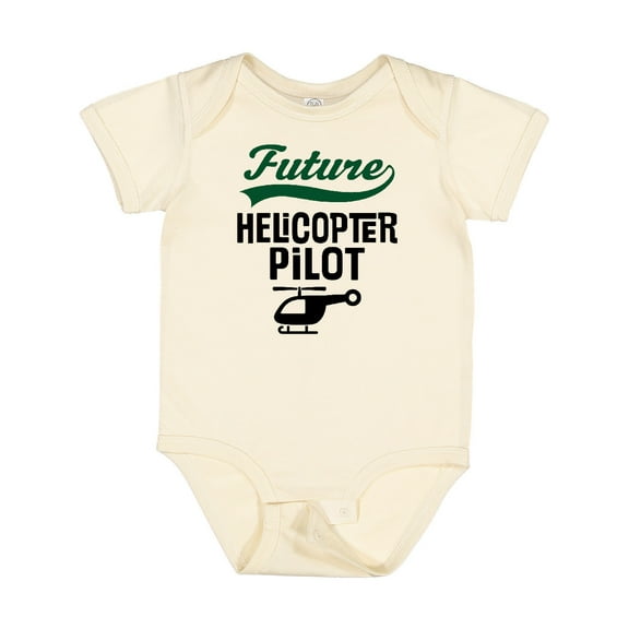 Inktastic Future Helicopter Pilot Boys or Girls Baby Bodysuit
