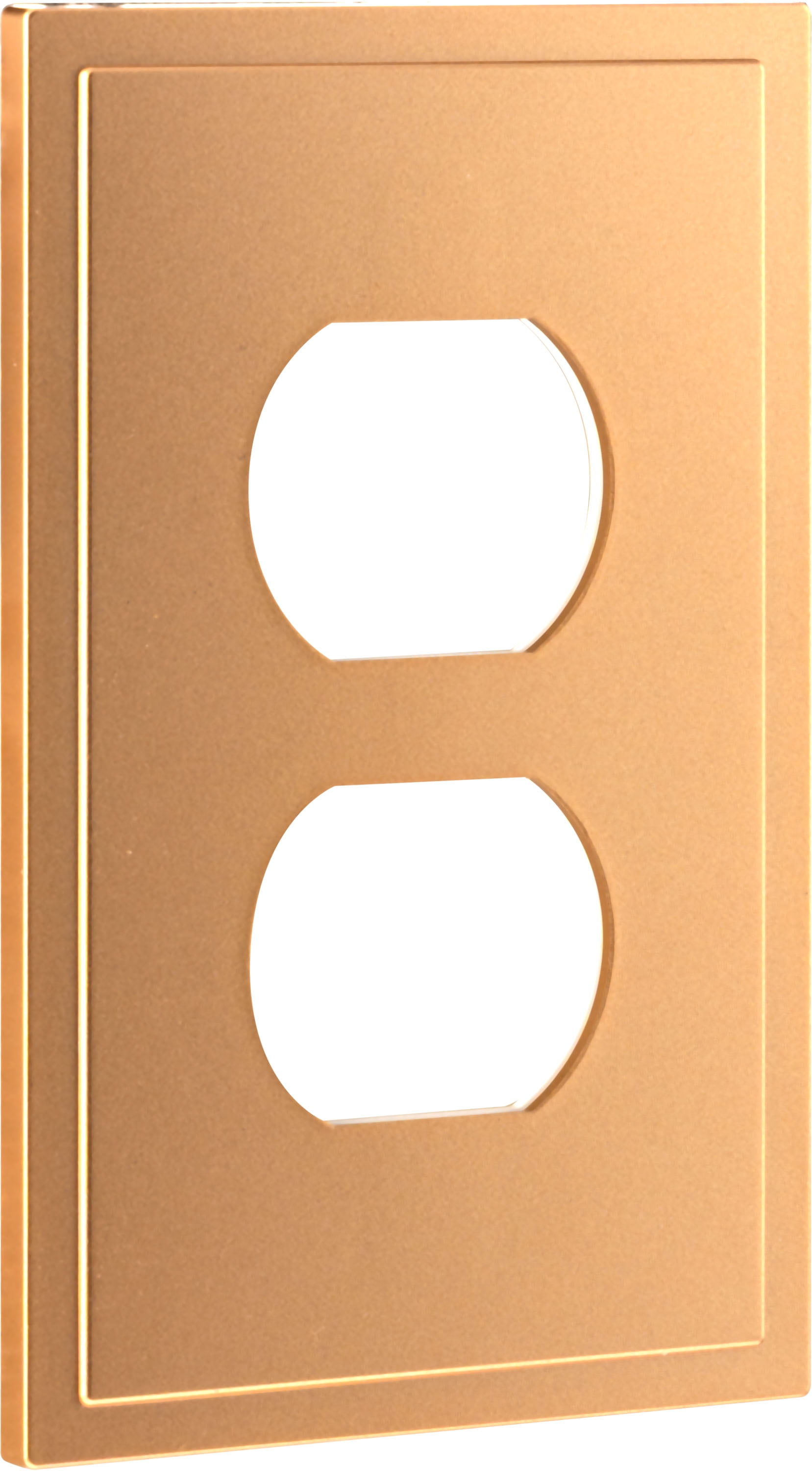 Ultra Pro Screwless Wallplate, Duplex Receptacle, Outlet Plate, Brushed Bronze