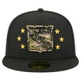 thumbnail image 2 of Men's New Era  Black New York Rangers Military Appreciation Digital Camo Stars 59FIFTY Fitted Hat, 2 of 5