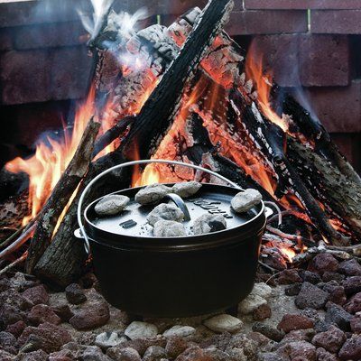 Lodge 10 Inch Aluminum Foil Dutch Oven Liner, 12 Pack 100% Recyclable Aluminum Foil Dutch Oven Liners for Easy Camp Cooking Cleanup
