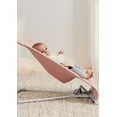 thumbnail image 3 of BabyBjorn Bouncer Bliss, Light Gray Frame, 3D Jersey, Dusty Pink, 3 of 5