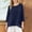 Navy, variant on Summer Fridays GaThRRgYP Womens Blouses 3/4 Sleeve,Women's Spring and Summer Short Sleeved Solid Color Short Sleeved Mesh Splicing T-shirt Khaki S