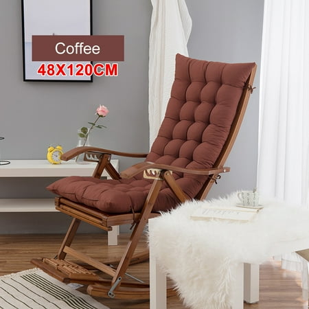 

47X19 Inch Recliner Cushion Thickened Double-sided Rocking Chair Cushion Nap Folding Chair Padded