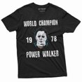 thumbnail image 3 of Mike Myers Halloween T-Shirt Mens Michael Myers Teeshirt Champion Power Walker Tee (3X-Large Military Green), 3 of 6