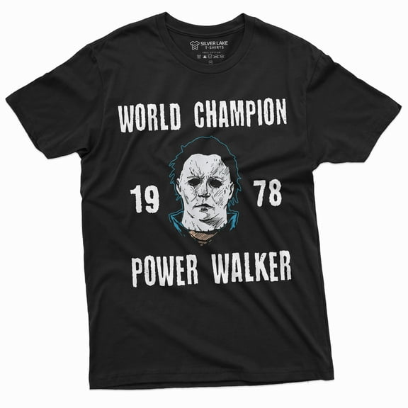 Mike Myers Halloween T-Shirt Mens Michael Myers Teeshirt Champion Power Walker Tee