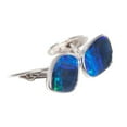 thumbnail image 2 of WONDERLAND PASSION STERLING SILVER NATURAL AUSTRALIAN OPAL CUFFLINKS, 2 of 4