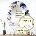 thumbnail image 4 of DESIGN ART Designart "Blue White Cubist Kaleidoscope I" Cubism Modern Wall Mirror 24in.x36in., 4 of 5