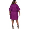thumbnail image 2 of HAPPY BAY Women's Short Sleeve Beachwear Summer Casual Bikini Cover-Up Vacation Mini Cover Ups for Swimwear Women Dress 2X-3X Mauve, Paisley, 2 of 2