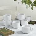 thumbnail image 2 of Tabletops Gallery Chef Stack 8 Piece Large 15oz Stackable Mug Set white, 2 of 3