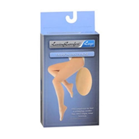 Loving Comfort Fashion Pantyhose, Medium, Beige