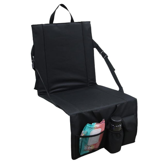 Asiento De Cojín Para Acampar Asiento De Estadio Plegable Asiento De Cojín De Respaldo Para Acampar Con Bolsa De Almacenamiento Portavasos Asiento De Blanqueador Portátil A ANGGREK Cocina, Decoración y Otros