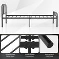 thumbnail image 6 of Giantex Full/Twin Metal Bed Frame, Heavy-Duty Mattress Foundation w/Headboard & Footboard, No Box Spring Needed, Easy Assembly, 6 of 8