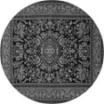 thumbnail image 1 of Ahgly Company Indoor Round Medallion Gray Traditional Area Rugs, 3' Round, 1 of 1