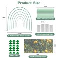 thumbnail image 2 of GIRACOA Extra Large Garden Netting & Hoops Kit - 30.2fts Ultra-Fine Insect Barrier Mesh Plant Cover with 6 Fiberglass Support Arches - DIY Grow Tunnel Protection for Raised Beds & Vegetables, 2 of 7