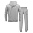 thumbnail image 6 of fheaev Sweatsuits for Men 2 Piece Hoodie Men'S Jogging Tracksuit Set Casual Athletic Running Sports Suits Drawstring Long Sleeve Outfit Pullover Suit Set, 6 of 7
