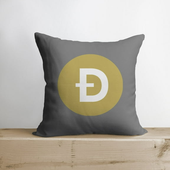 Dogecoin Pillow | Double Sided | Dogecoin Merch | Crypto Plush | Pillow Defi | Throw Pillows | Down Pillows | Crypto Pillows | Handmade in USA