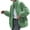Green, variant on Fall and Winter Warm Fleece Coat for Womens Fashion Plus Size Double Sided Velvet Warm High Neck Cardigan Zipper Fleece Jacket Long Sleeved Hooded Casual Jacket