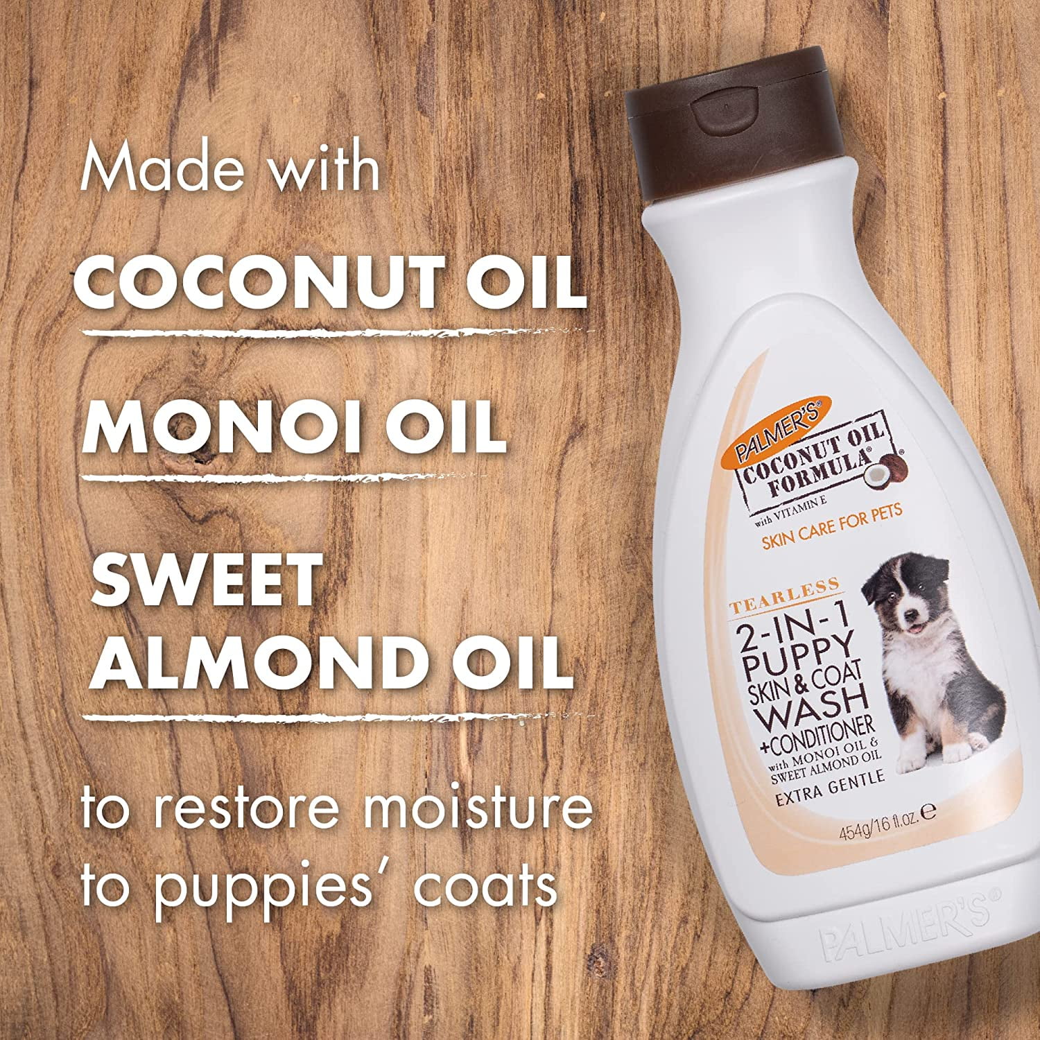 låg frustrerende Initiativ Palmer's for Pets Puppy Shampoo + Conditioner Skin & Coat Dog Shampoo with Coconut  Oil 16 oz - Walmart.com