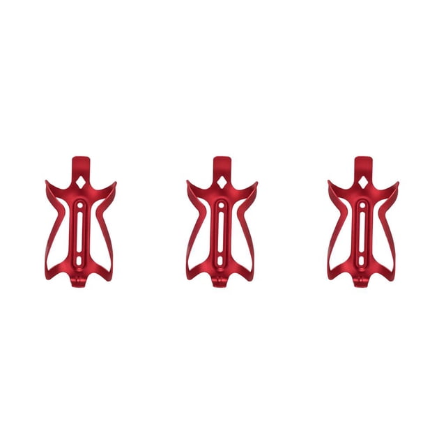 relayinert SWTXO Bicycle Water Bottle Holder Mountain Bike Cup Rack Outside Riding Beverage Cage Bracket Screws Accessories Red Double Side 3Set