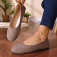 thumbnail image 6 of Flat Shoes for Women 2026 Casual Pointed Toe Slip On Ballet Flats Ballerina Womens Casual Shoes Comfortable Walking Shoes Slip On Shoes Women Business Soft Walking Shoes Comfort Dressy Flats Gray 41, 6 of 6