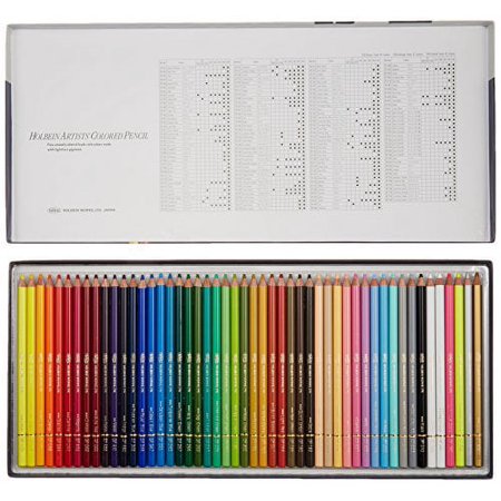 ホルベイン　アーチスト色鉛筆５０色セット（基本色）紙箱入り