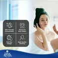 thumbnail image 5 of Dan River Bath Towel 6 pack 22x44 in Ultra Soft Quick Drying Cotton Towel - Hunter Green, 5 of 7