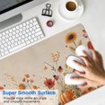 thumbnail image 4 of Happy Thanksgiving Fall Pumpkin Sunflower Large Gaming Mouse Pad Extended Mousepad Gaming with Stitched Edges, Non-Slip Base, Water Resist Keyboard Pad for Gamer, Office & Home, 31.5 X 11.8 in, 4 of 7