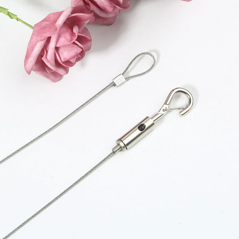 2Pcs Stainless Steel Exhibition Art Gallery Picture Display Wire