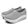thumbnail image 3 of Zanvin Women's Fashion Sneakers Shoes for Women Non Slip Running Shoes Plus Size Breathable Mesh Sports Shoes Thick Soled Shoes, Gray, Size 7, 3 of 8