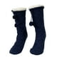 thumbnail image 5 of Calcetines tipo Pantufla Sonducket Antideslizantes Transpirables Forro Polar Mujer Textura Clásicos Vibrantes 2Conjunto Armada, 5 of 6