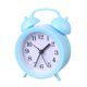 thumbnail image 1 of Reloj Warkul de doble campana, preciso, funciona con pilas, analógico, mini, redondo, para mesita de noche, despertador, bonito regalo para niños., 1 of 8