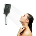 2024 Squares Shower Head With Handheld High Pressure 3 Spray Modes Body