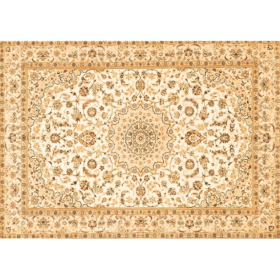 Ahgly Company Indoor Rectangle Persian Orange Traditional Area Rugs, 4' x 6'