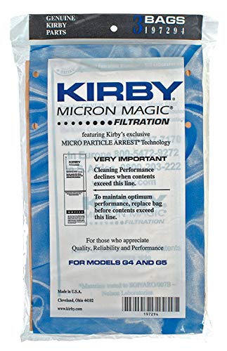Kirby G4, G5, Gsix Bag Micron Magic 197294, 3, Brown