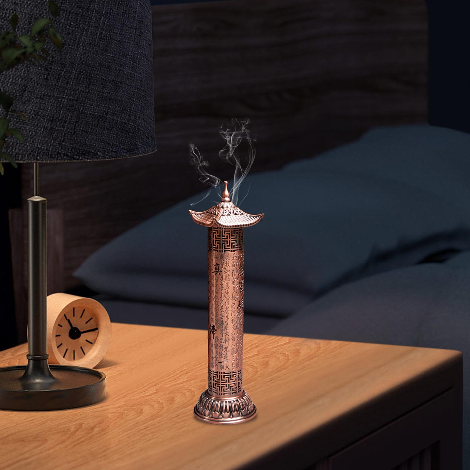 WLPZXP Incense Burner Ash Catcher Incense Stick Holder Censer for Holiday Bedroom Hotel Red