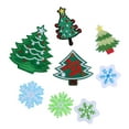 thumbnail image 4 of LOLIPPYY 40 Pieces Mixed Christmas Iron-On Embroidered Snowflake Patches for Clothing and Accessories, 4 of 7