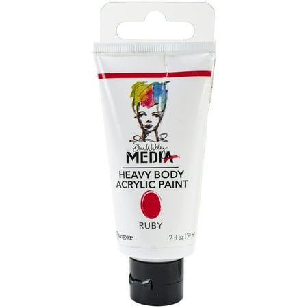 UPC: 0789541041139 | Dina Wakley Media Heavy Body Acrylic Paint 2oz-Ruby