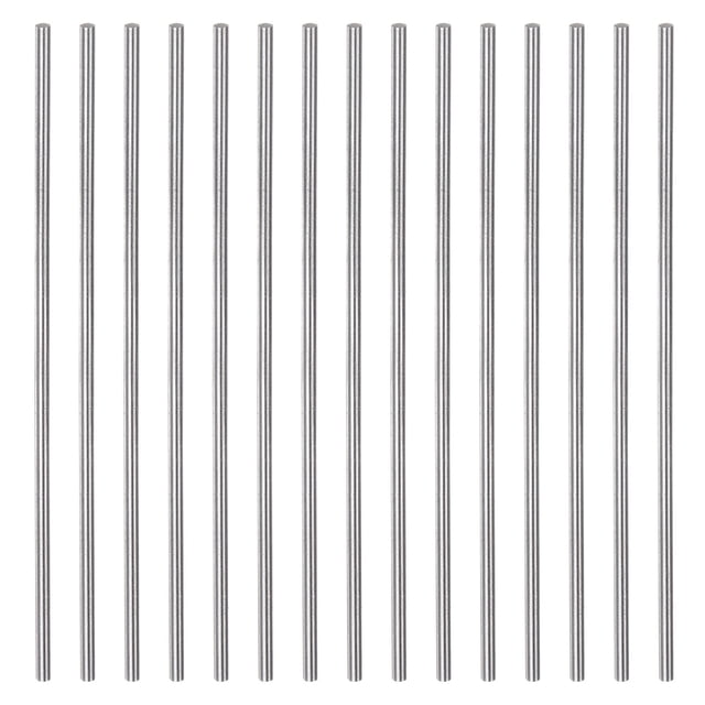 Unique Bargains 15 Packs 2.3mm x 100mm High Speed Steel (HSS) Round Rod Lathe Bar Stock DIY Tool